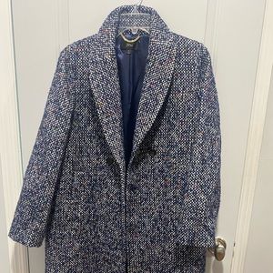 J. Crew Daphne Topcoat in Italian Tweed size 8